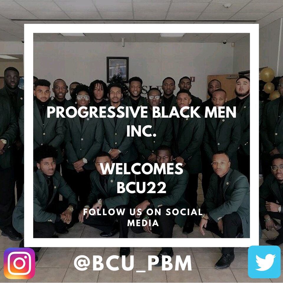 Marcusgotfans's tweet photo. The Bethune-Cookman University Chapter Of Progressive Black Men Inc. would like to welcome all #BCU22 ! Follow us on all social media platforms to keep up with upcoming events ! 
#PBM #ThatsProgress #ThatsProgressiveBlackMen #BCU #TheDapperChapter #2016 #1989 ✊🏾🔋 https://t.co/U8d4GOWF0p