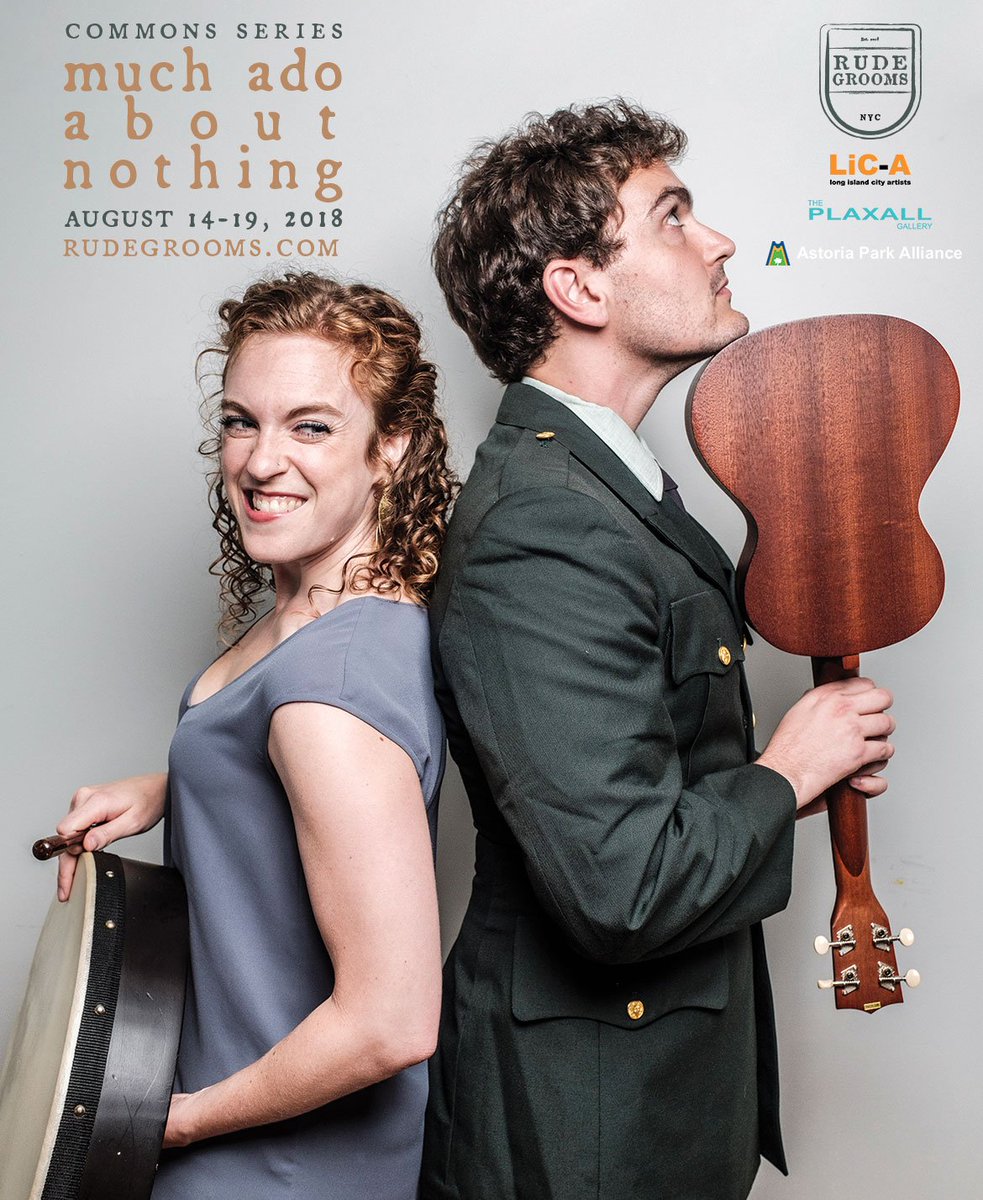 rudegrooms's tweet photo. #Beatrice & #Benedick. #CommonsSeries #MuchAdoAboutNothing. VIP Seating: https://t.co/jcXzEgZSGf More Info: https://t.co/4jBBCDQ9SN. Photo by @willohare. #Free #Summer #Shakespeare #Theatre #itsinqueens #Queens #Astoria #LIC #UpperWestSide #NYC #Parks @LICArtists @APAlliance https://t.co/e9MYbTi6iZ