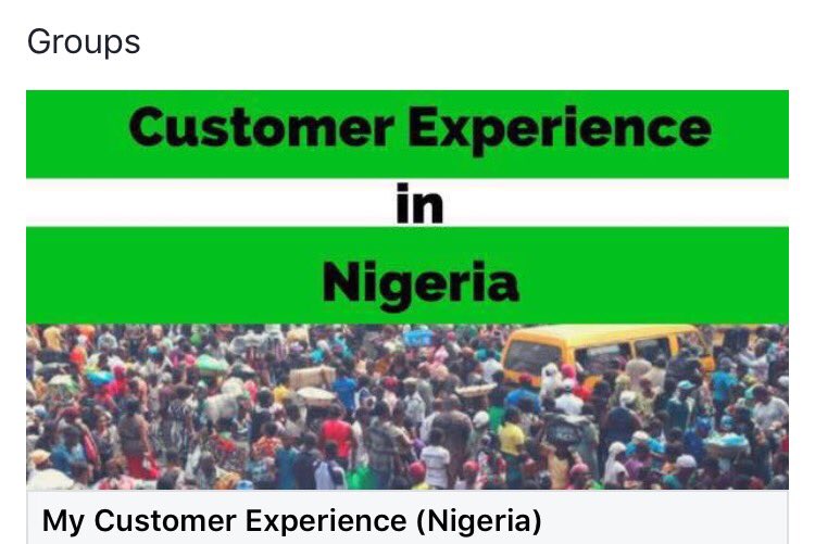 customercentrix's tweet photo. Customercentrixx now has a group on Facebook 'My Customer Experience (Nigeria)' join the conversation and contribute to better experiences https://t.co/ypg6wYnLHV