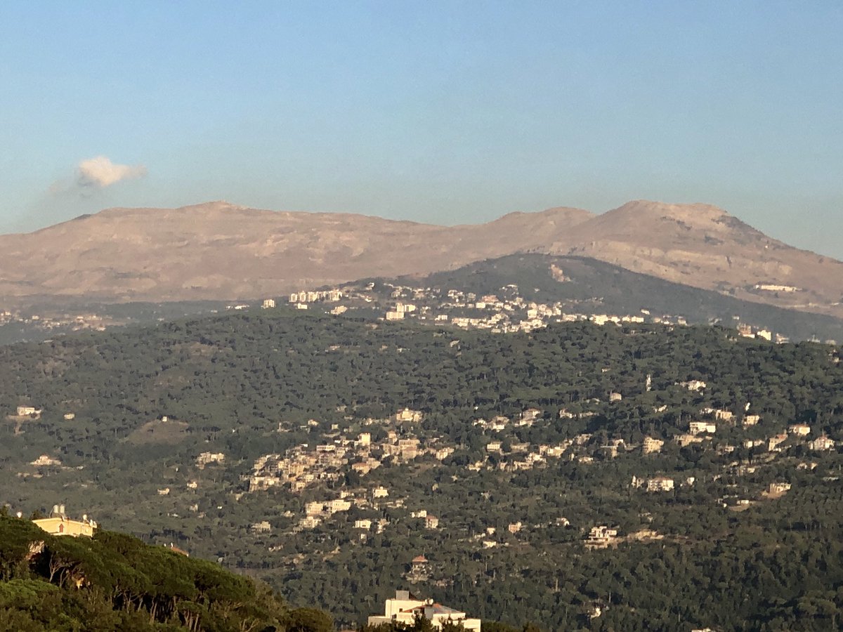 RonFarra's tweet photo. @arabgeosociety @ziadakl View from #Baabdate towards East
So much barren mountains ‘incapable of producing offspring, seed, or fruit; unable to support the growth of crops, etc; unproductive’.
Huge #reforestation prgrm needed. @LebarmyOfficial @CivilDefenseLB @LEM_NGO @RotaryD2452 @lbeforum @Treesftf https://t.co/LISGaU7HaQ