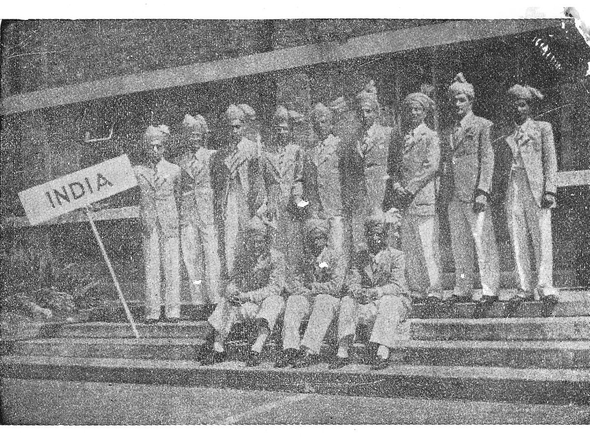 Central_Railway's tweet photo. Independent India won it's first gold in Olympics on 12/8/48 in Hockey. It's matter of pride for every Indian. This team was led by Mr Kishan Lal of Indian Railways. The team had one more key player from Railways Mr Leslie Claudius. CSMT will turn gold to commemorate this day. https://t.co/uDik4nbrlj