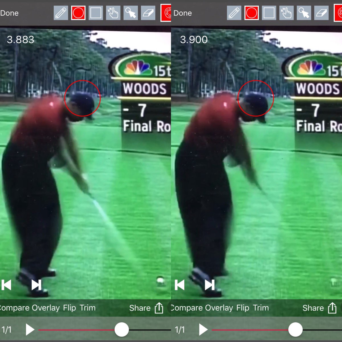People forget what a great driver of the ball Tiger was ( the longest and straightest on tour) and why. 

He was leaner, so swing was longer. 

He maintained his height all the way to the top of his backswing. Unlike now. Which gave him room to drop and still rotate. Unlike now.