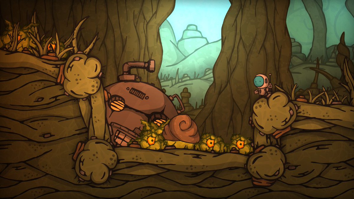 GrimEarth's tweet photo. Fact : A giant robot head rusts in an alien jungle ... @GrimEarth coming soon to #Steam Early Access : )

#screenshotsaturday #indiedev #indiegames https://t.co/1pgekvXMiV
