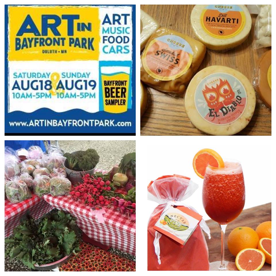 ArtInBayfront's tweet photo. We have a NEW #CulinaryArts Market Art In Bayfront Park featuring Cheese Brothers and Froze Mixes from Nectar of the Vine as well as handcrafted foods and baked goods from Maple Ridge Produce. Join us each day of the festival and stock up on your favorite makers! #mn #duluth https://t.co/XNFSFiOJYt