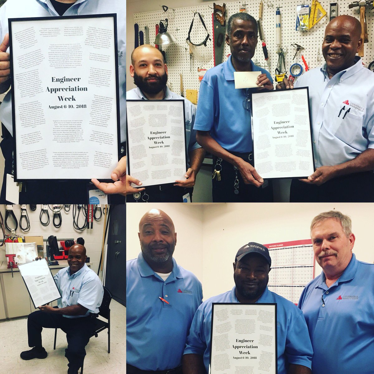 TACPCN's tweet image. And that’s a wrap! Thank you to everyone who took the time to send such kind words about our guys @TACPCN ! We compiled these into a framed keepsake to hang in their office and gave them a gift card to spend on something awesome for the weekend! #engineerappreciationweek