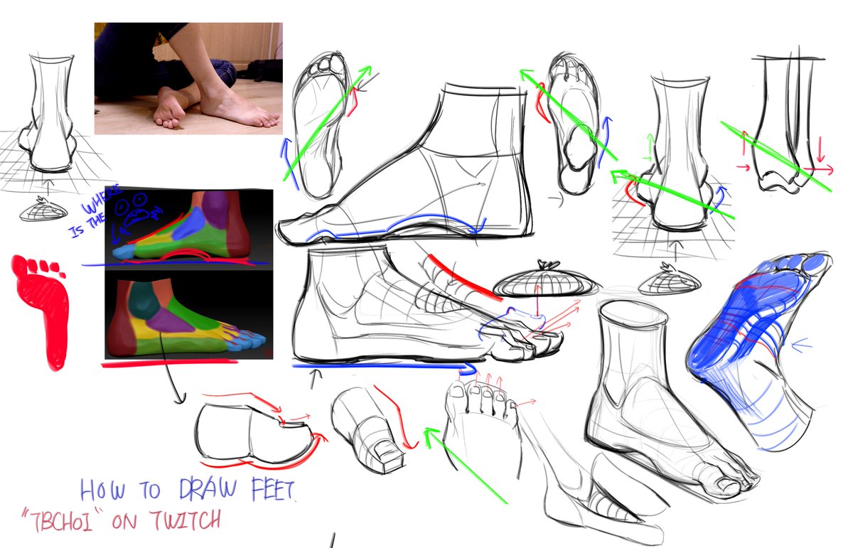 https://t.co/n9IT1YfJr9  Live streaming for How to draw feet 