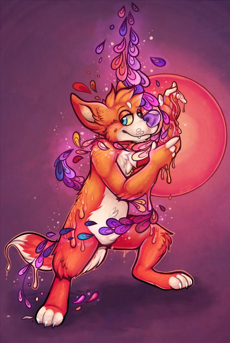 frindlesart's tweet photo. throwback to one of my favorite pieces, some art I did of the character Dibs https://t.co/6iATIzRRIx