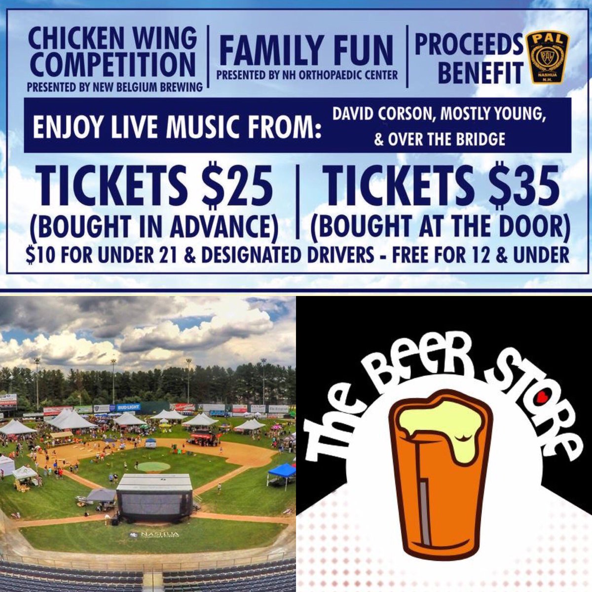 The #GateCityBrewfest is only 1 week away! Get your tickets in advance at <a href="/thebeerstorenh/">thebeerstorenh</a> in Nashua for $25, before they go up to $35 the day of. $10 for ages 13-20, and free for 12 and under. 🍺🍗🎵⚾ #GCBF2018 #nashuanh #nhbeer @brewnh