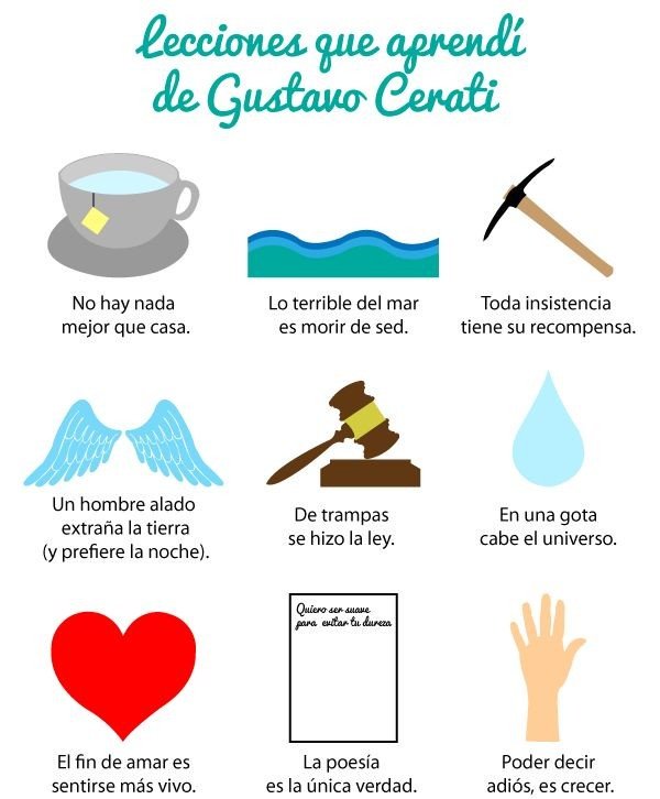 ¡Lecciones! 😉👍🏻💚 #CeratiEterno #GustavoCerati #FelizSábado #FelizFinde #BuenSabado #Lecciones #VivirEsIncreíble #Recomendaciones #11Agosto #México #MentesPoderosas #LoMásLeído #SodaStereo #MorningSpirit #SaturdayMorning
