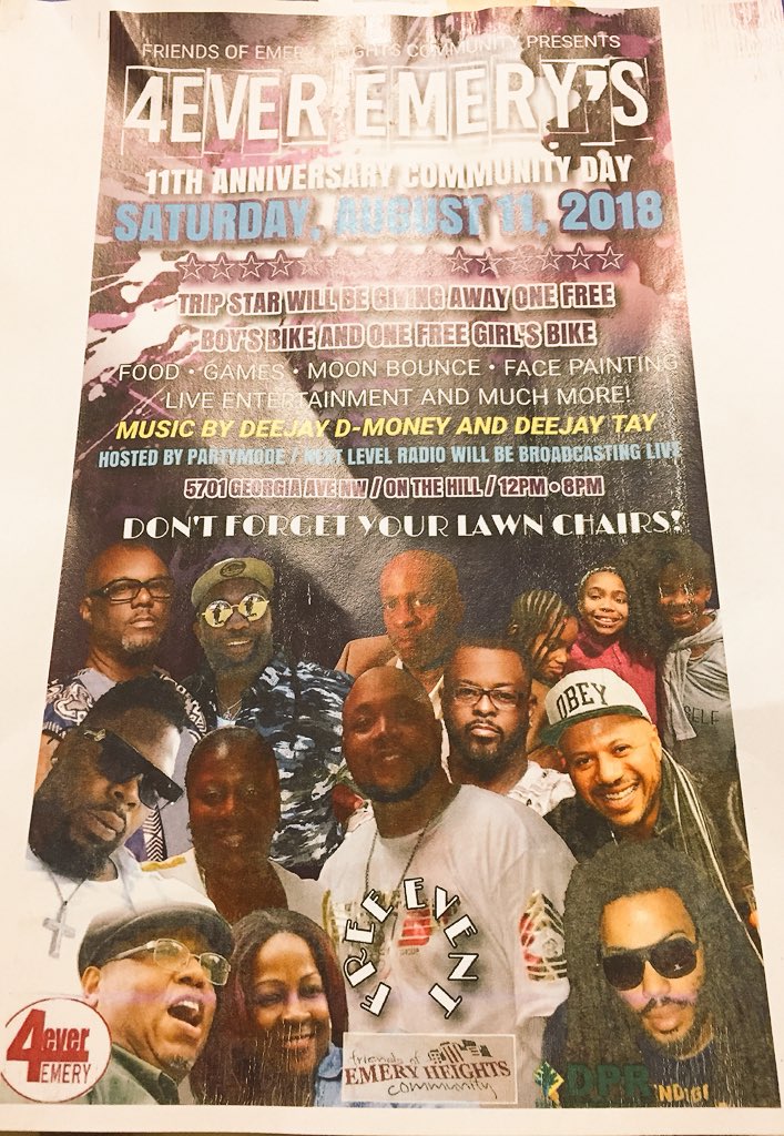 SirMannyG's tweet image. 11th Anniversary Community Day is underway at #EmeryHeights Community Center. A fun, free event for all ages. Come out! #Ward4Proud  @CMBrandonTodd @DCDPR