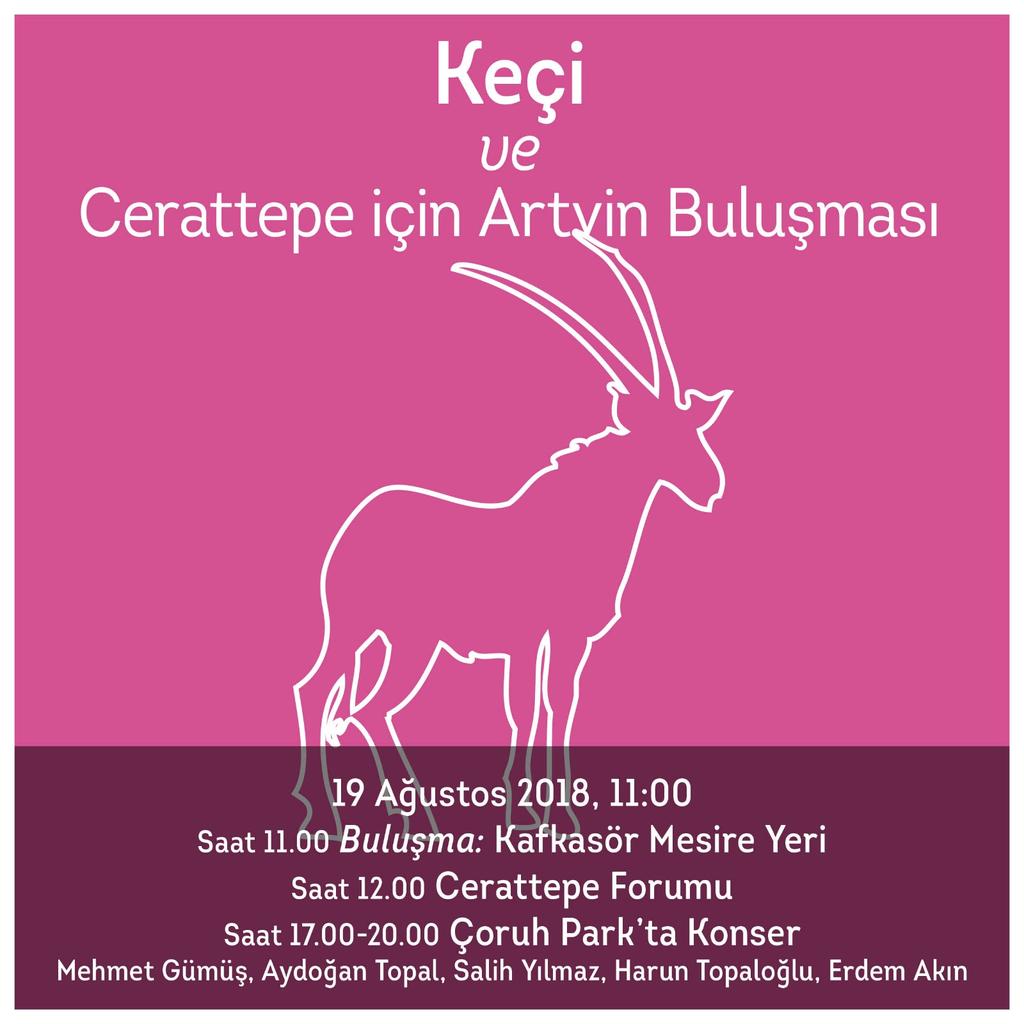 Bu gezegen üzerindeki her bir varlığın insan kadar özgürce yaşama, barınma, üreme ve temiz suya ulaşma hakkı var. Doğanın asıl sahiplerine saygı için. #Cerattepebuluşması