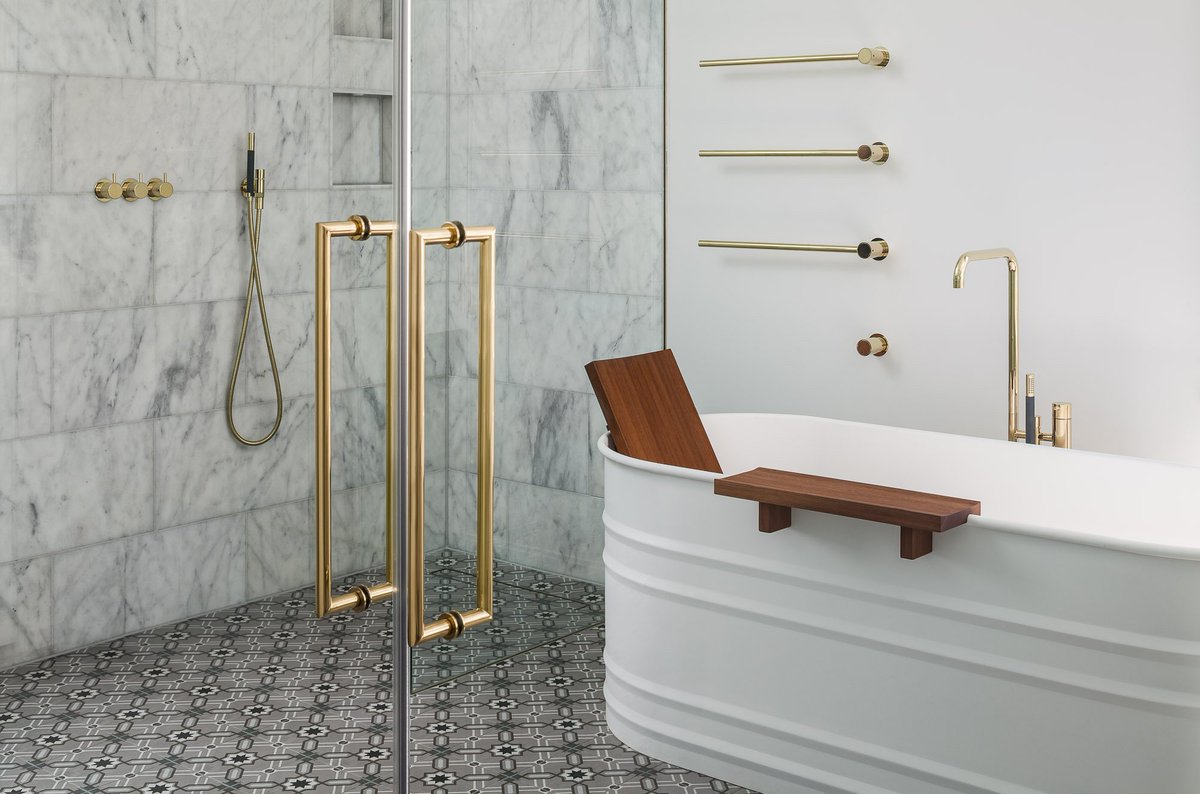 Bathrooms with baths. Here is a little look at bathrooms from three different houses we designed. #bathroom #bathsnotshowers #beautifulhomes #house