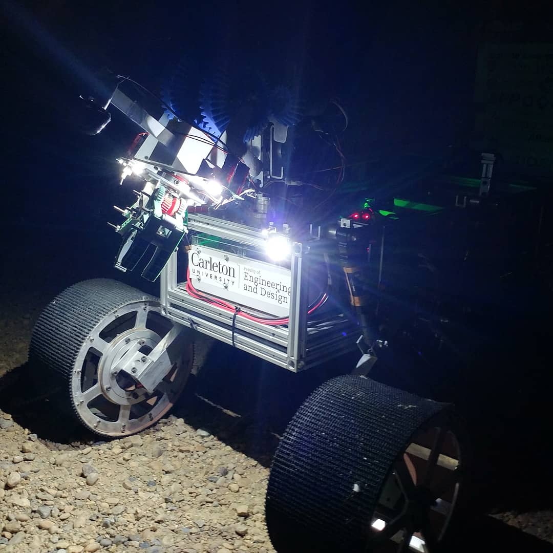 CUSpaceRobotics's tweet image. With a 1:45am start time, we completed the Search and Rescue Task under the darkness of night. Our new LED headlights helped shine the way!