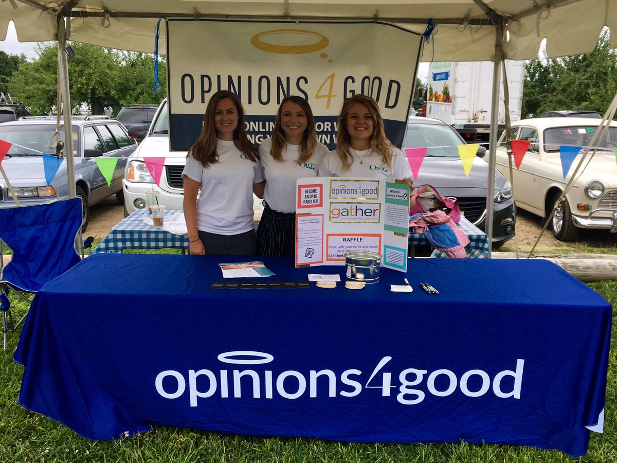 Opinions4Good's tweet photo. Supporting our non-profit partner @GatherNH at their annual Gather Fest! Come visit Opinions 4 Good at our booth and sign up to support Gather by taking market research surveys! https://t.co/pmWwOxrzq6