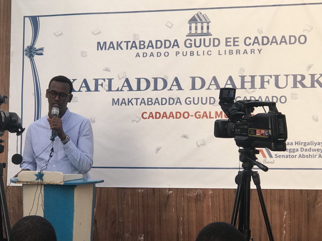 Jacfar252's tweet photo. SOMALIA. Two Historic libraries were opened in the cities of #Garbahaarey, Gedo, and #Adaado, Galgaduud. #Cadaado #LiibraryOpened #AdadoIsReading https://t.co/2LnuBWxXaI