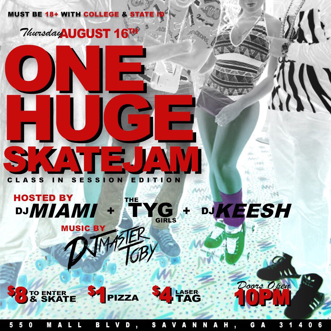 CallHimMiami's tweet image. First Class Week Official Moves 🔥

Thursday - Skate Party $8 to enter &amp;amp; skate. Must be 18+ w/ state &amp;amp; college ID. Let’s party different 

Friday- Biggest #SSU debate ever! #ClashOfTheClasses | who’s the most turnt. Everyone $5 before 11

Saturday- #PRIVATEparty 21+ Everyone FREE