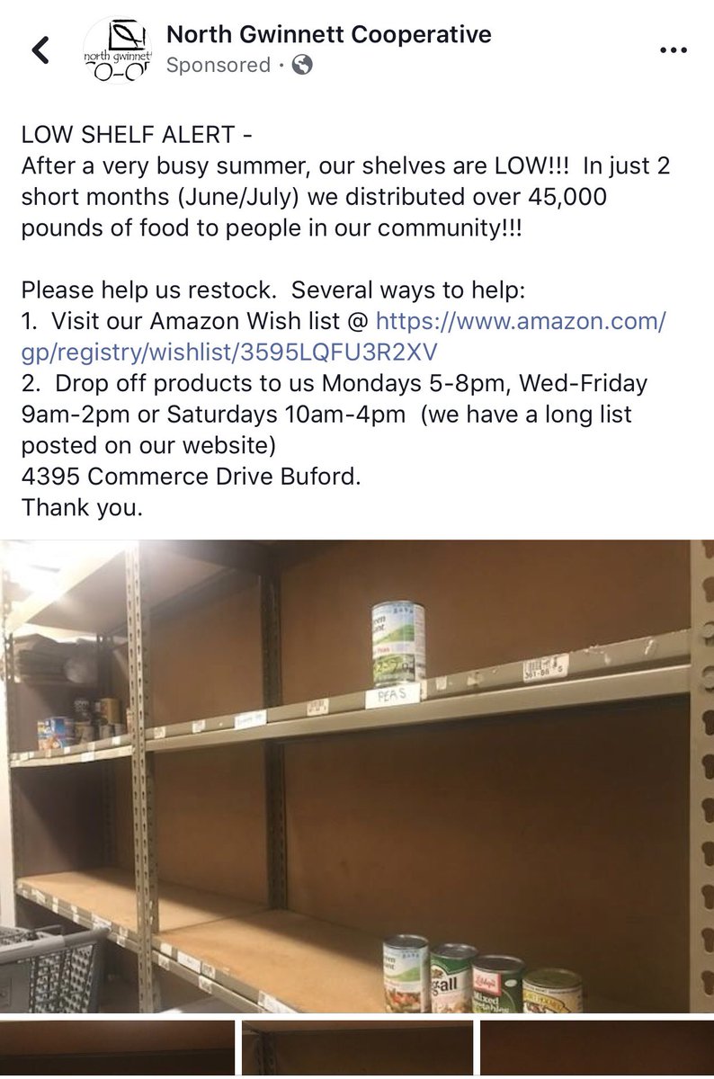 BufordAthletics's tweet photo. Let’s help our neighbors the @NorthGwntCoOp! #BufordFamily #tothink #toachieve & •#tocare• https://t.co/L2raKQCYxh