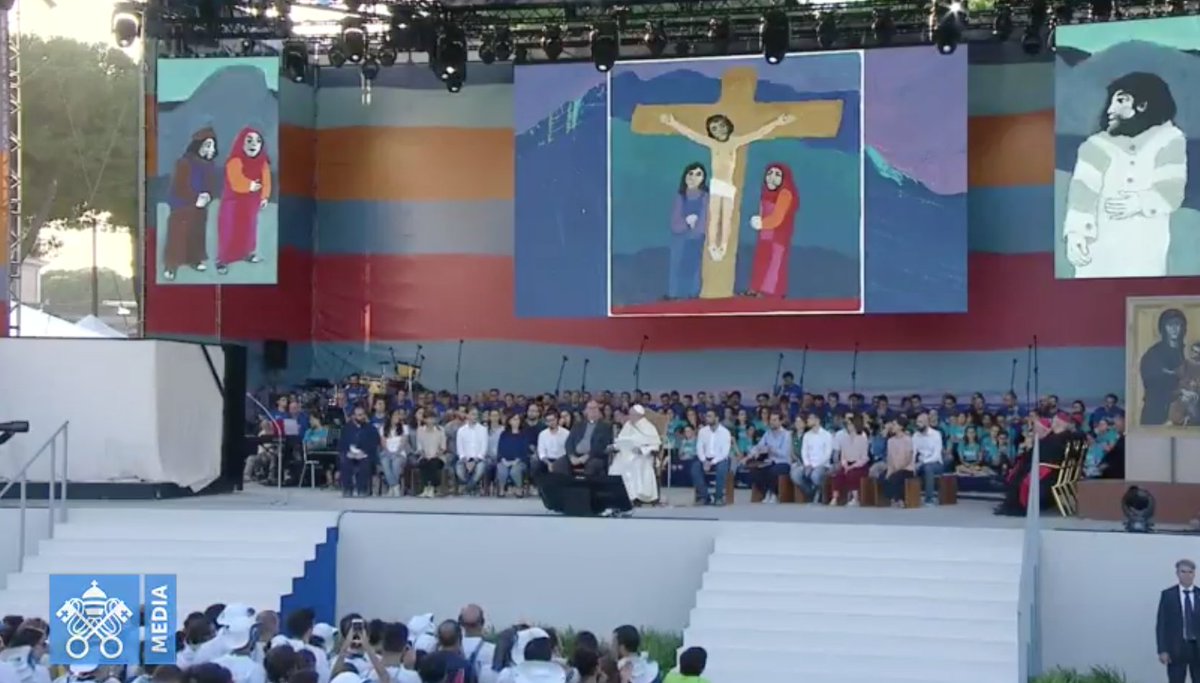 #Papa Francesco: ai giovani, i sogni grandi hanno bisogno di Dio per non diventare miraggi o delirio di onnipotenza #PerMilleStrade #SiamoQui #VadoAlMassimo #CircoMassimo