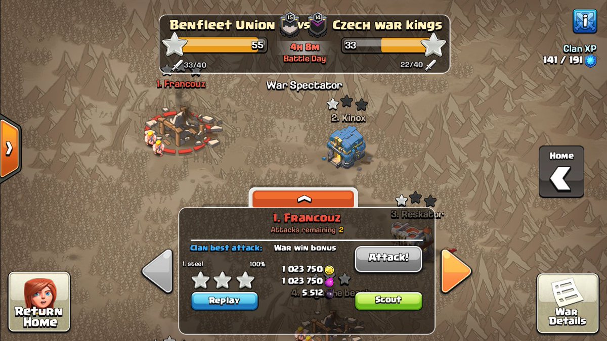 What a amazing attack from steel! 
Beautiful 3 star on a th12! Hogs for the rescue 
Really amazed steel well done!