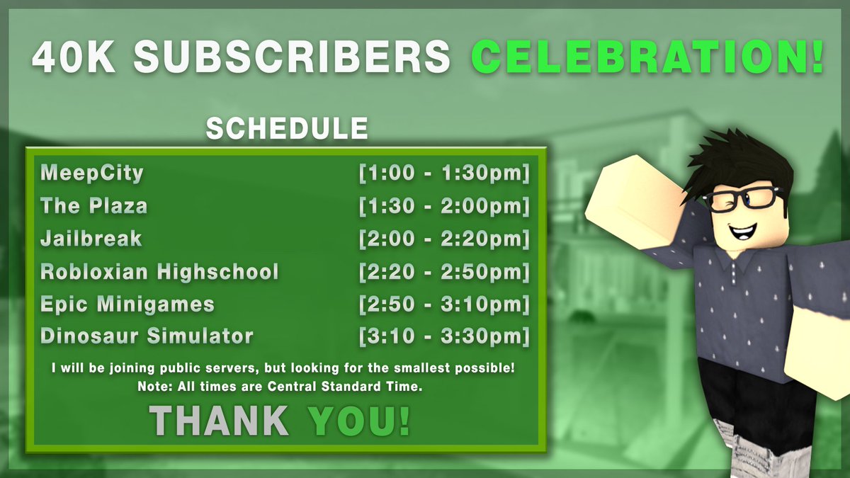 Froggyhopz On Twitter As Promised In 1 Hour I Ll Be Playing Some Games With All Of You To Show My Appreciation For Your Support Here Is The Schedule As You Can - robloxian highschool on twitter tomorrows update will