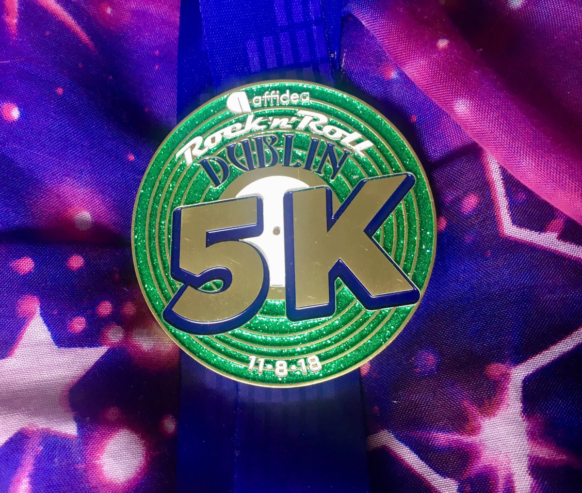 Francesca_Teti's tweet photo. Slow as a very relaxed snail today, but I did it! First race post injury. Tomorrow we try for the 10k medal #rocknrolldublin #running #medals #irunforbling https://t.co/kXfgm7RyLi