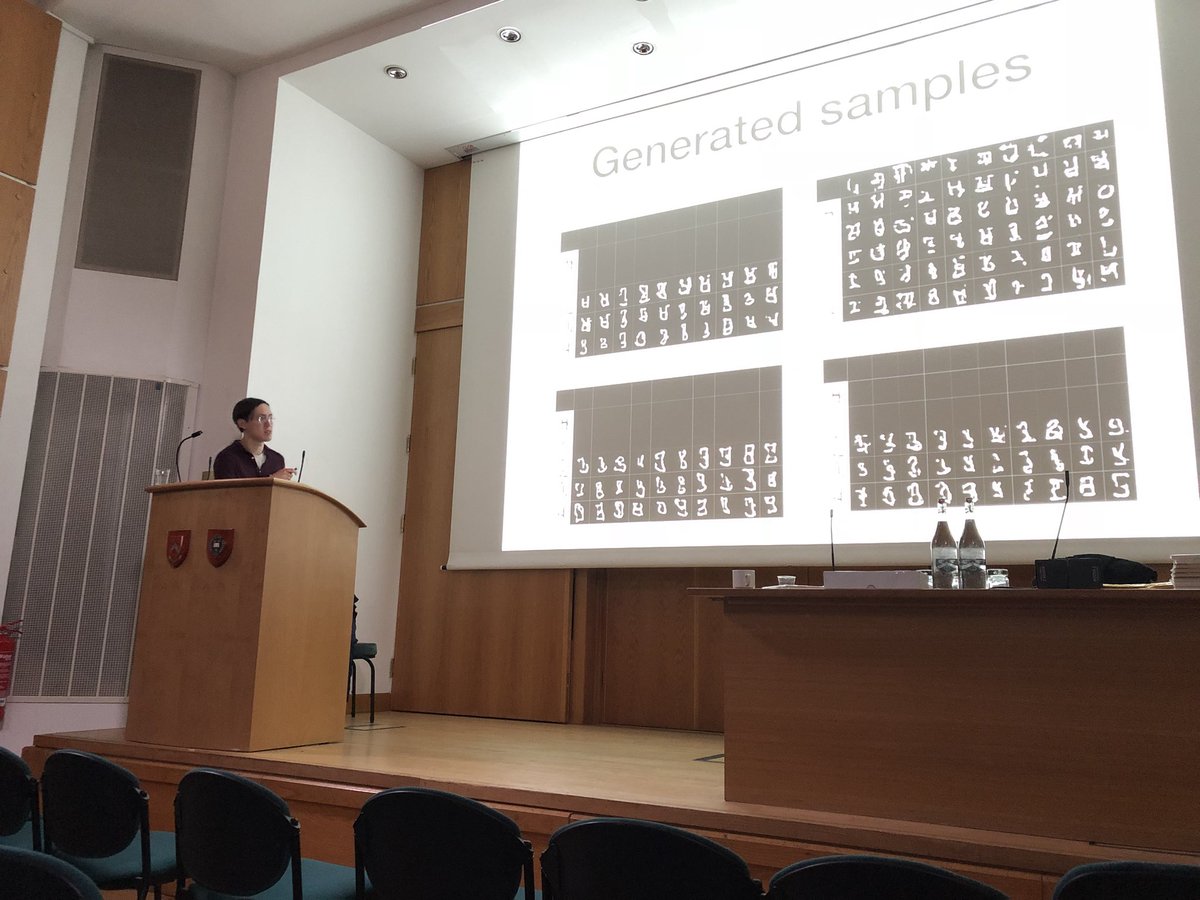 Amazing talk on few shot learning with advanced generative models (eg matching nets) at #MLHEP by <a href="/sbos/">Sergey Bartunov</a>