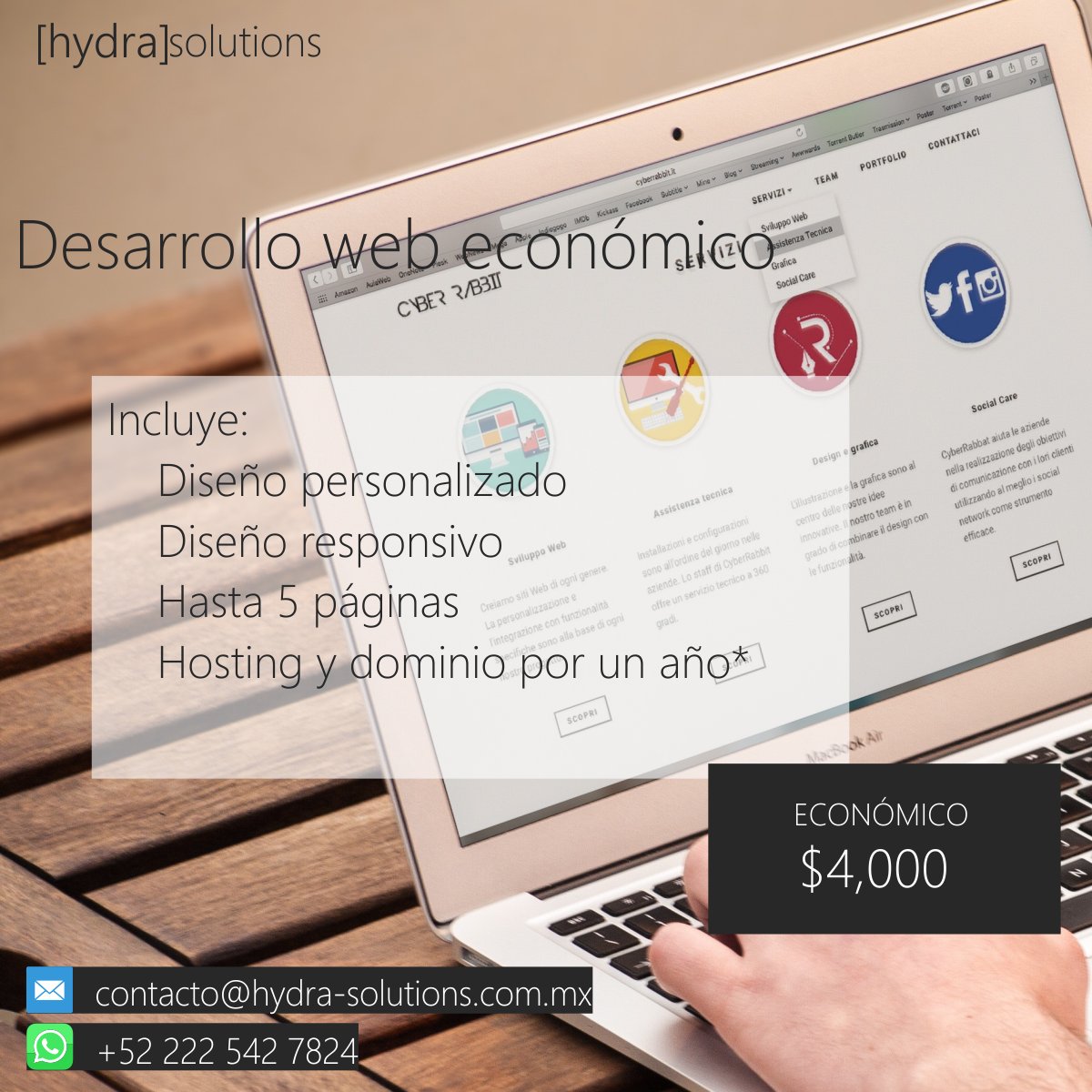 hydrasolutions_'s tweet photo. Sabemos que ser un #emprendedor e iniciar un negocio es difícil, por eso te ofrecemos paquetes de desarrollo web a tu medida y a un precio accesible 

En [hydra]solutions te ayudamos a #emprender

#empreendedorismo #empresa #Emprendedoras #empresario #FelizSábado https://t.co/H9wj9oD7jp