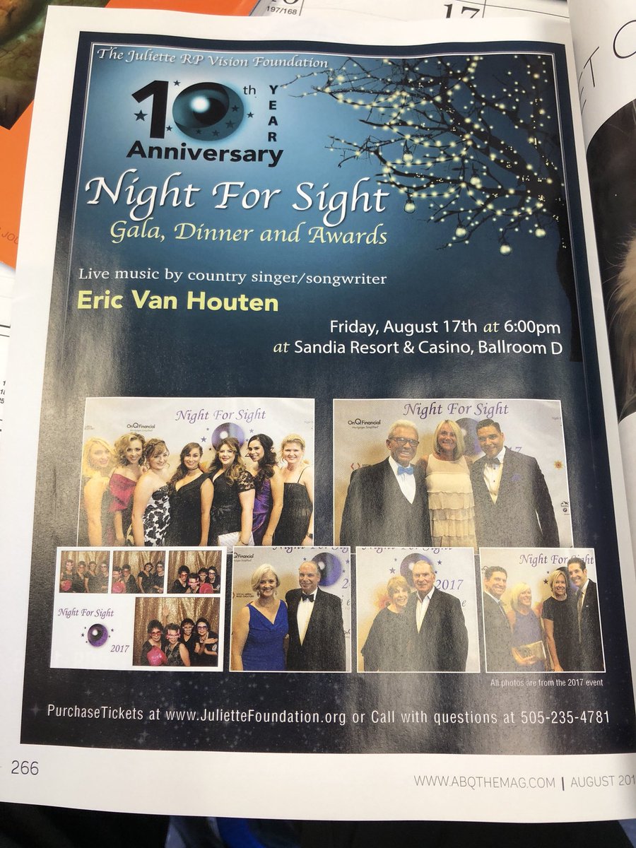 Who still needs a ticket?? We have 2 more complimentary tickets left. Donate any amount at JulietteFoundation.org Thank you for supporting us.  #nightforsight2018 <a href="/AListABQ/">A-List Albuquerque</a> @AbqFoundation <a href="/abqthemag/">ABQ The Mag</a> <a href="/SandiaBMW/">Sandia BMW</a>  <a href="/chevycadillacsf/">ChevyCadillacofSFNM</a>