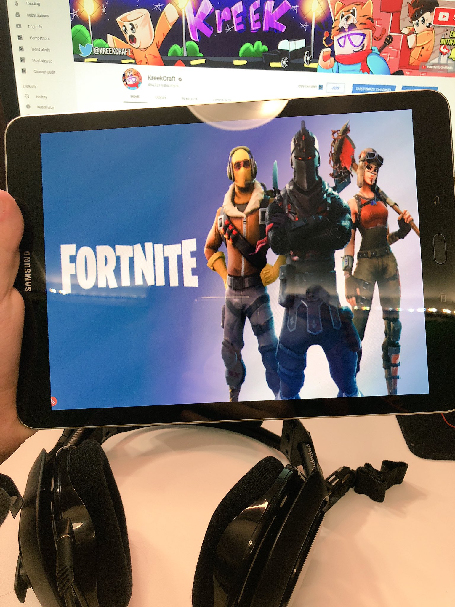 Kreekcraft On Twitter I Just Bought A Tablet To Play Fortnite