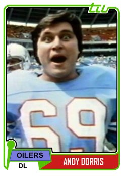 Happy birthday to former DE Andy Dorris (1977-1981) 