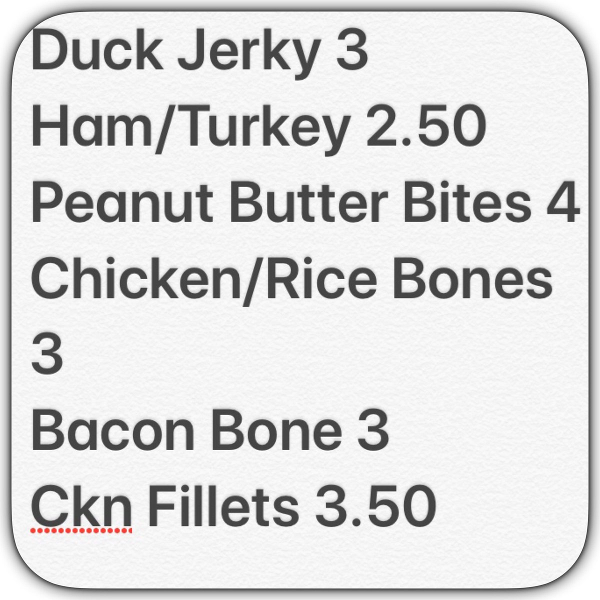 PawPawsGoodies's tweet photo. Updated Menu-
We will have orders in front of Sharpstown Mall today 6-6:30p
Orders only. No extra items onboard due to heat! No Tax! No min order! Order by 4:30p. #dogtreats #swhouston #dogsofhouston #dogsofinstagram #dog #dogmom #uptownhouston #houstondogs #sugarlandtx #bellaire https://t.co/k6XGOemlUe