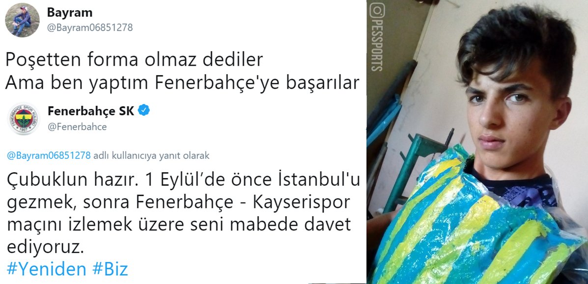 Poşetten forma yapan taraftara Fenerbahçe'den cevap.