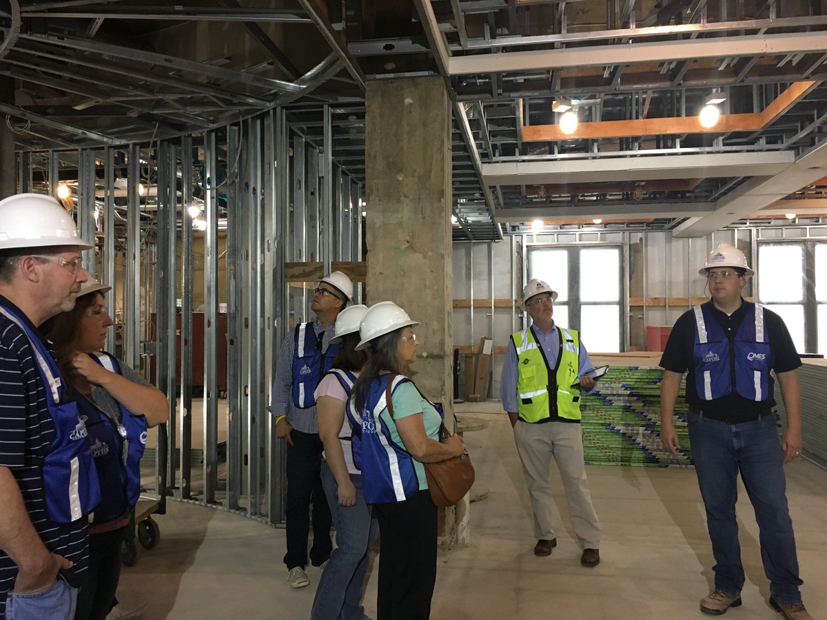 urbanlivingokc's tweet photo. Had the incredible fortune of touring the restoration of the #OKStateCapitol yesterday with some @letsfixthisok friends. (1/9) https://t.co/jk8DSRWsss