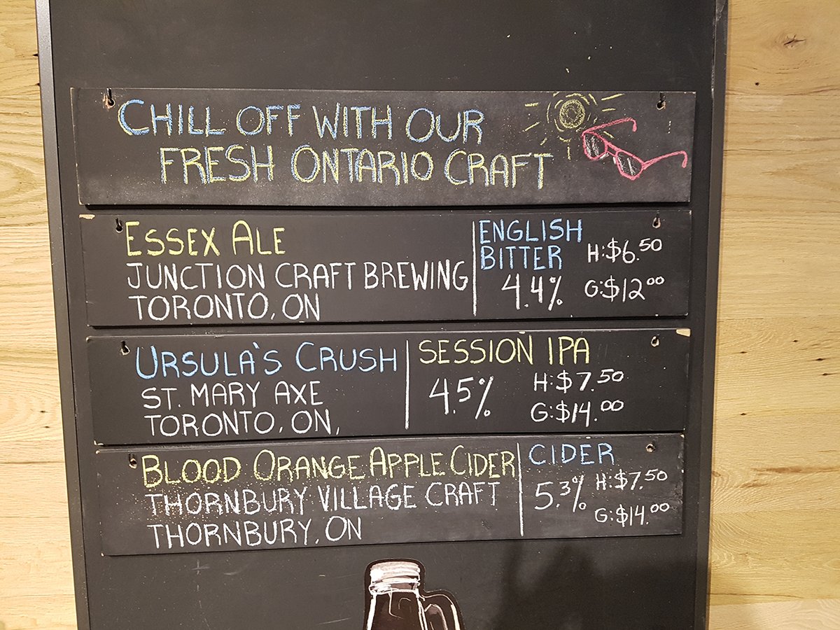 You can pick up a Blood Orange Apple Cider and more fresh brews on tap in #Toronto at Summerhill right now #LCBOgrowlers #craftbeer <a href="/OntCraftBrewers/">Ontario Craft Brewers</a> <a href="/JUNCTION_CRAFT/">Junction Craft Brewery</a> <a href="/ThornburyCraft/">Thornbury Cider&Beer</a> <a href="/smxbeer/">St. Mary Axe</a>