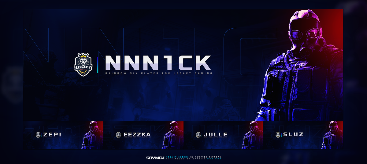 SaymonArtiste's tweet image. Presenting new revamps for @LCG_Online R6 Team. HD : postimg.cc/image/46eq09p9…. RT/Like are appreciated!