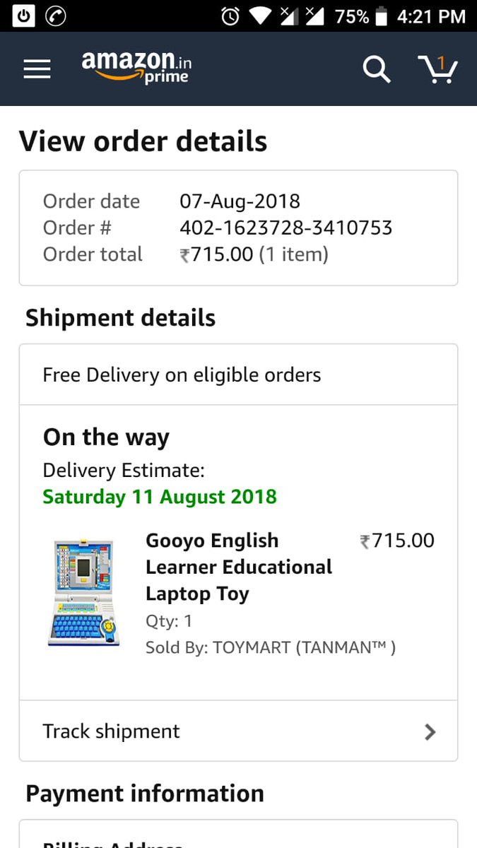 Digital_NileshG's tweet photo. You liars I have not received the product today. This is f service from @amazonIN @AmazonHelp @JeffBezos The commitment was today. I request my friends to think before buying anything for any occasion from worst @amazonin
#patheticamazon https://t.co/YNBIFwZy9P