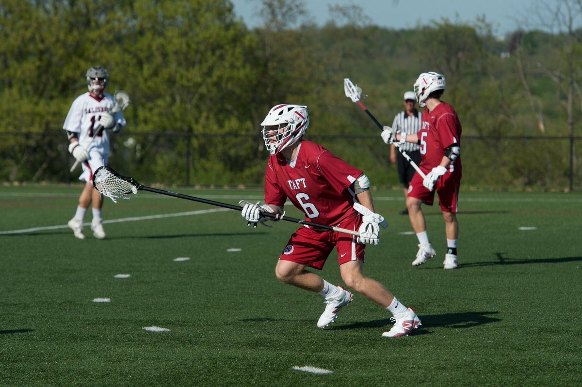 TaftBVLax's tweet photo. Congrats to tri-captain Billy Dobensky ‘19 on his commitment to the admissions process at #MiddleburyCollege where he will play hockey and also lacrosse! 🦏🔴🦏🔴 https://t.co/gOI8AYfMEh