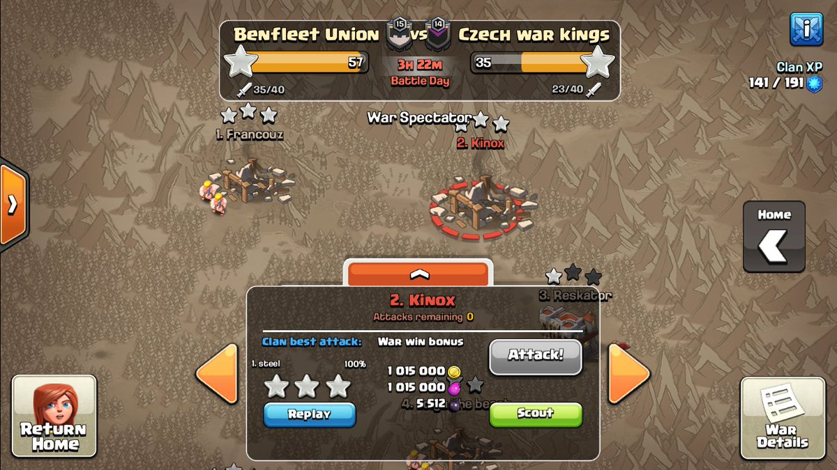 About around 45 minutes later steel hits another 3 star on 2! Amazing 6 pack 🔥 🔥🔥
