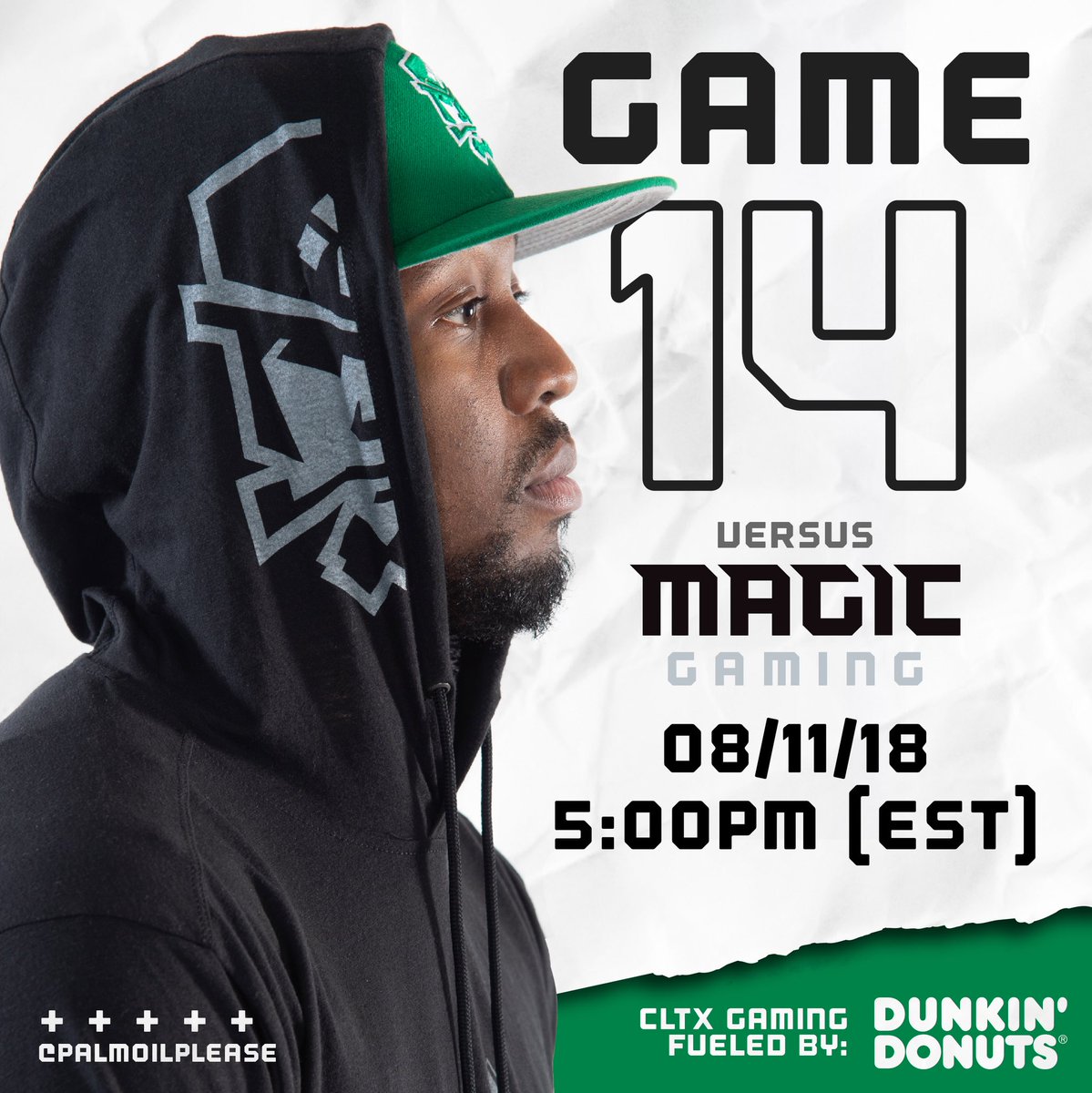 CLTXGaming's tweet photo. WIN OR GO HOME. ☘️
 
Only ☝️ more game left in the @nba2kleague regular season. Tune in at 5PM (EST) on @Twitch.

💻: https://t.co/lSxhsiwBh4 
 
#ItsOurTime // #CLTXGaming // @dunkindonuts // #BrewedforThis //  #twitch https://t.co/oEcCQfCBic