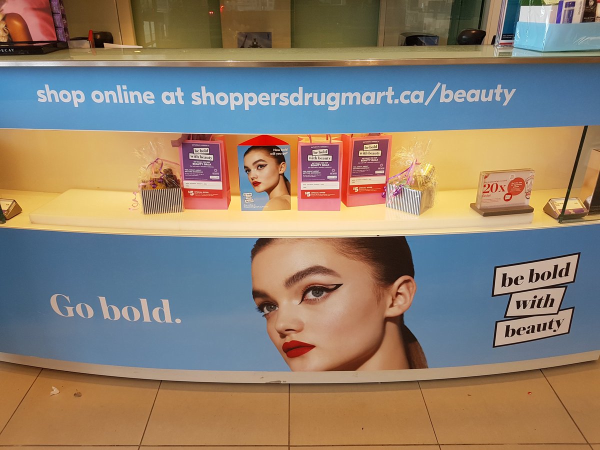 kam00726's tweet photo. Come down to 1212 Pickering and receive a great customer experience in the Cosmetics Department #sdmbeautygala @ShopprsDrugMart https://t.co/yhtjxmIZZy