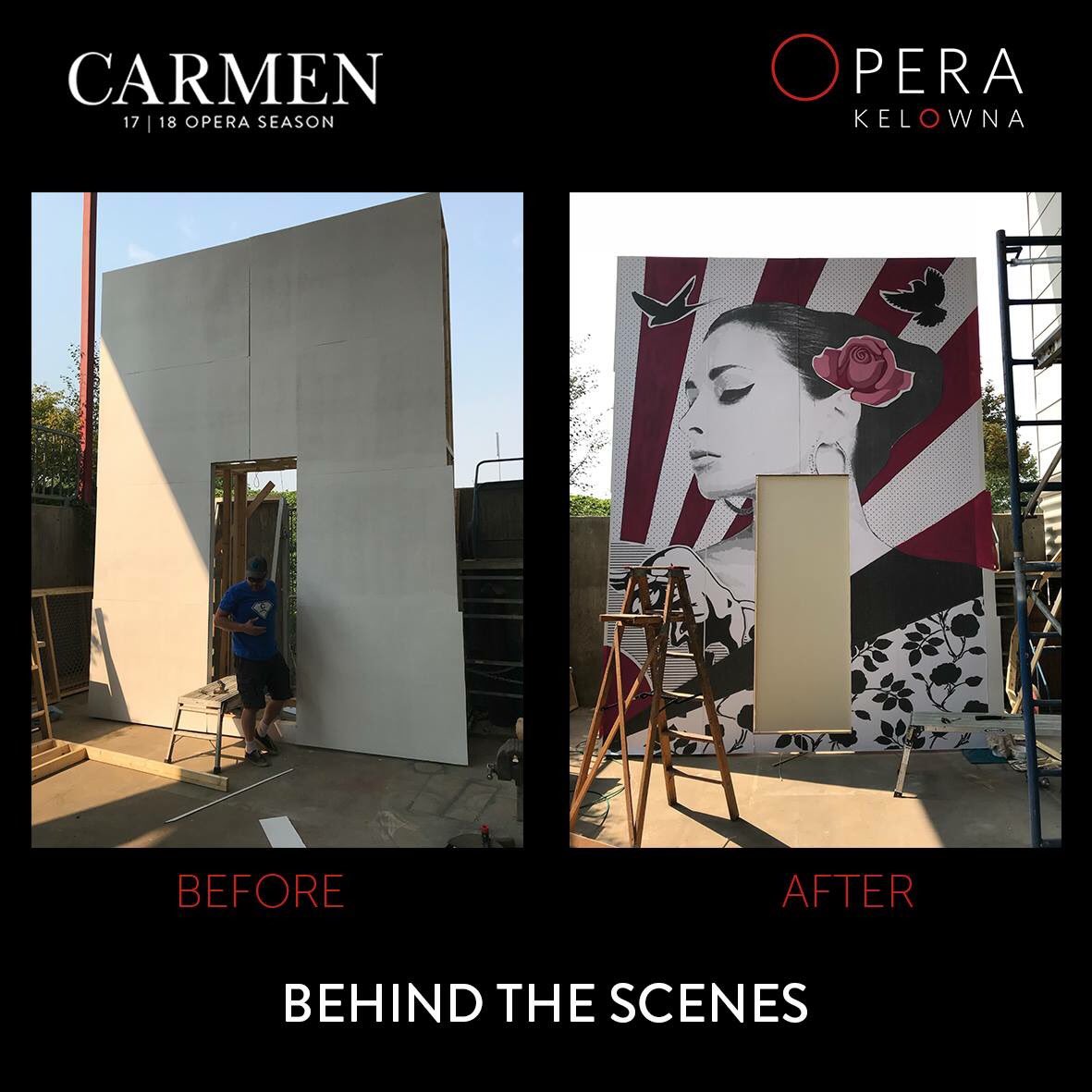 operakelowna's tweet photo. Our scenic construction team are busy creating pieces to transform the Kelowna Community Theatre into the world of Carmen.
#operakelowna #kelownanow #okanagan #carmen #okcarmen #explorekelowna https://t.co/FgefTtWn4x