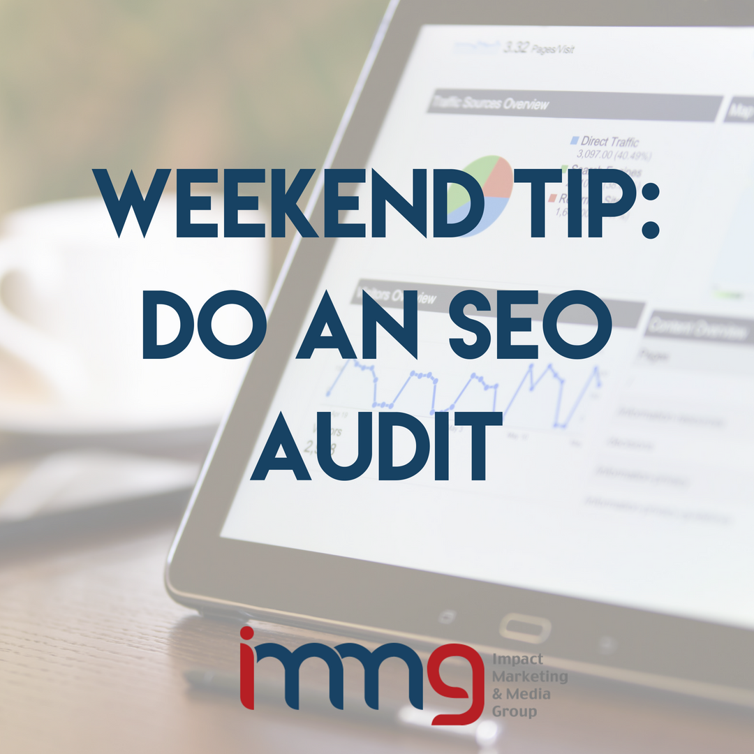 Impact_MMG's tweet photo. When's the last time you did an SEO audit on your website? There are free tools you can use to give you suggestions on how to improve your site. Use this to start making changes until you are able to outsource to an SEO specialist.
.
.
.
.
.
#seo #impactmmg #webdesign #marketing https://t.co/102OwDv0y0