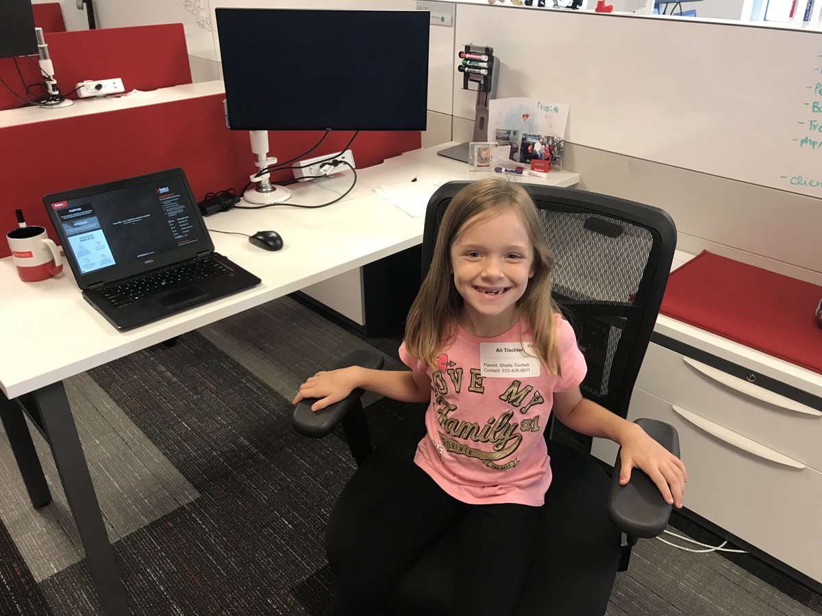 SheilaTischler's tweet photo. @Sabre_Corp interns seem to get younger every year.  Lots of fun at Bring Your Kid to Work Day yesterday! https://t.co/2uwc5Qjuqy
