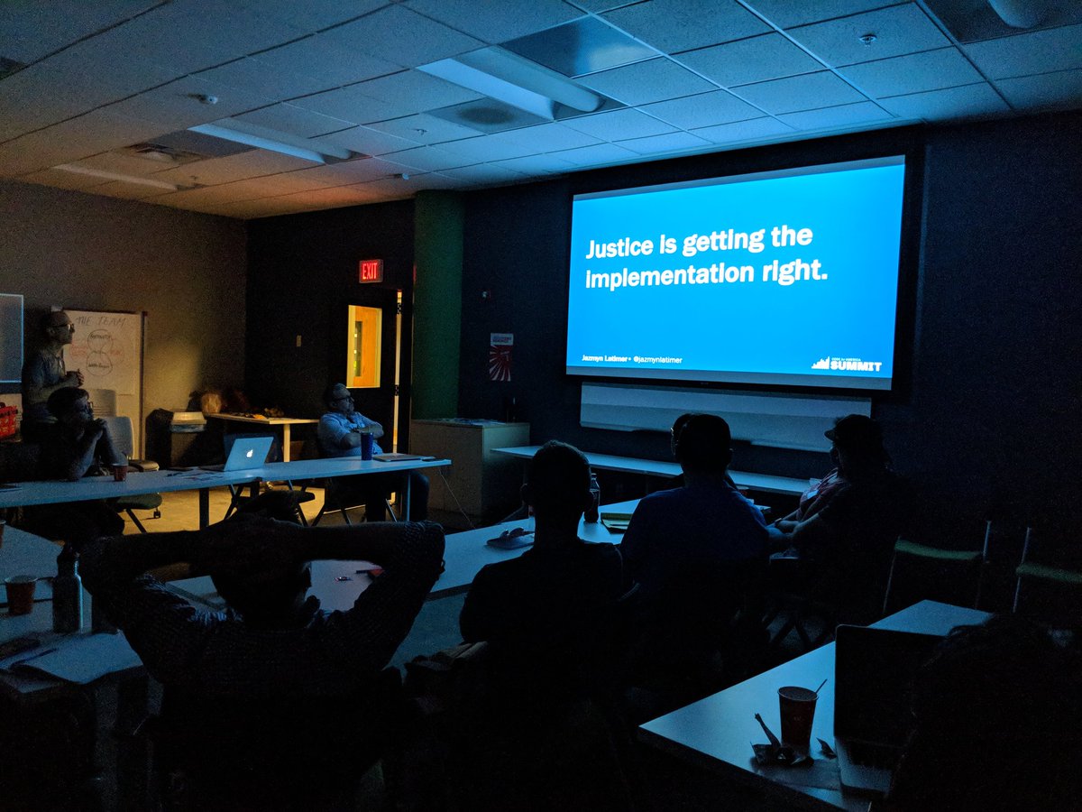 CodeForBuffalo's tweet image. #civictech is more than just apps - it&apos;s a tool for justice. Attendees at our first #NationalDayofCivicHacking watched a powerful talk by @JazmynLatimer from   @codeforamerica summit 2016 on how #ClearMyRecord fixed implementation gaps and gave people a second chance! #inspired
