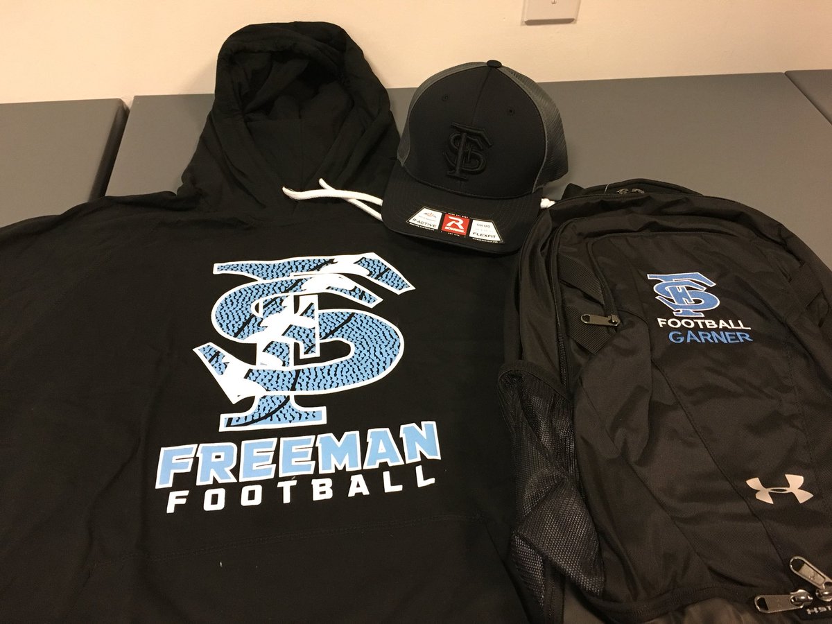 UASpokane's tweet photo. Custom gear for Freeman Scotties Football! Get your team looking sharp this fall with custom spirit packs from Universal Athletic! #freemansrong #universalathletic #hsfootball https://t.co/jgo1Qqjnuz