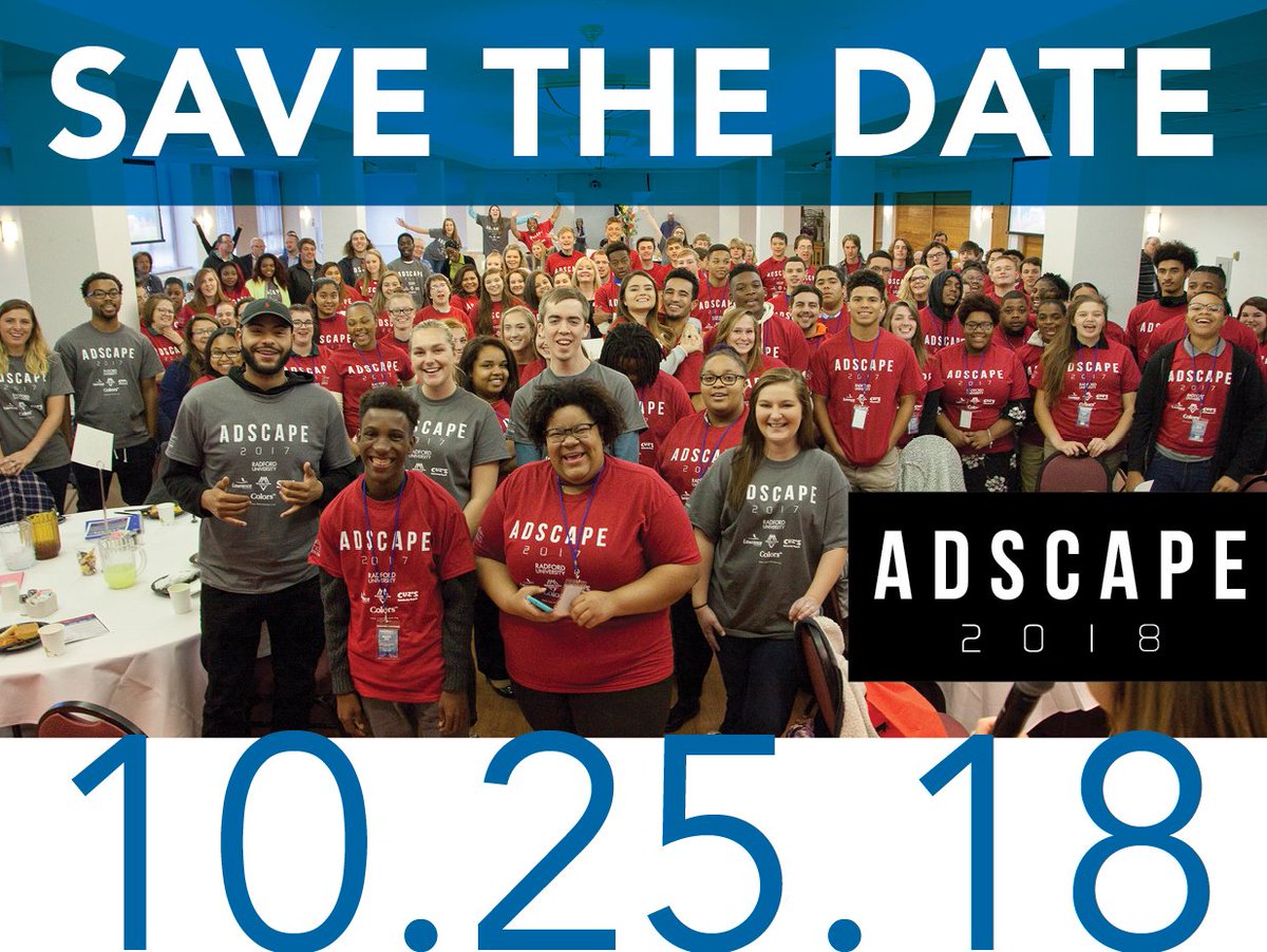 daproanoke's tweet photo. Save the date!! DAP's 5th annual AdScape is Thursday, October 25th! This day-long conference promotes interest in the advertising industry targeting multicultural high school students and offers an insider’s view of advertising. Visit https://t.co/ueFVRthOc4 for details. https://t.co/SkZo7HmPA8