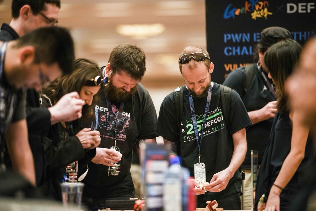 GeekPwn's tweet image. Thanks to #defcon2018. Great memories here #GeekPwn #CAADCTF #CAADVillage