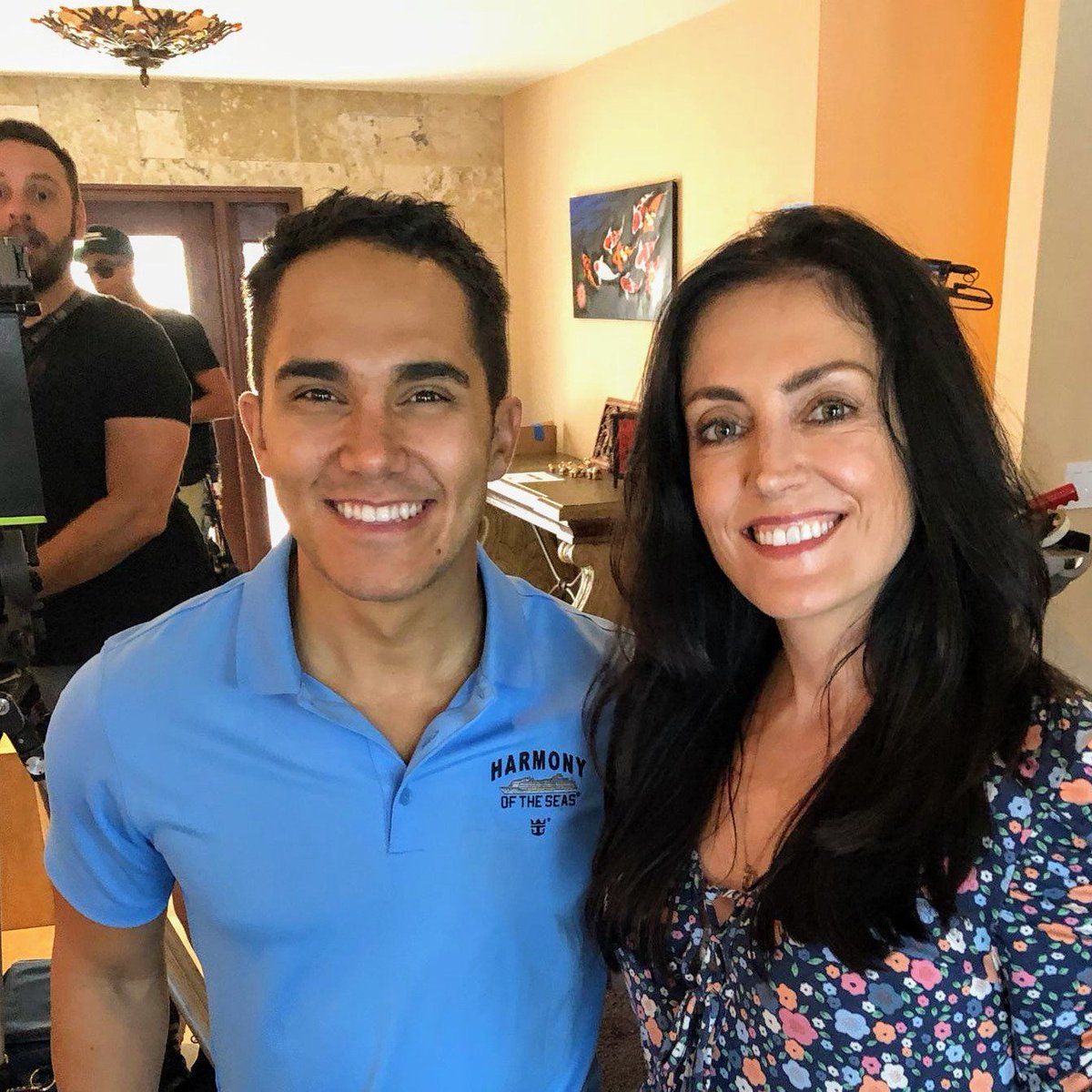 ToDeeFor's tweet photo. Tonight. Is. The. Night.

Had an Amazing Experience with the hugely talented @alexavega and @TheCarlosPena shooting #LoveAtSea on board the beautiful #HarmonyOfTheSeas

Can't wait to see the finished product at 9.00 tonight on @hallmarkchannel 👀

#movie #hallmark #excited #happy https://t.co/pErUQyimGP