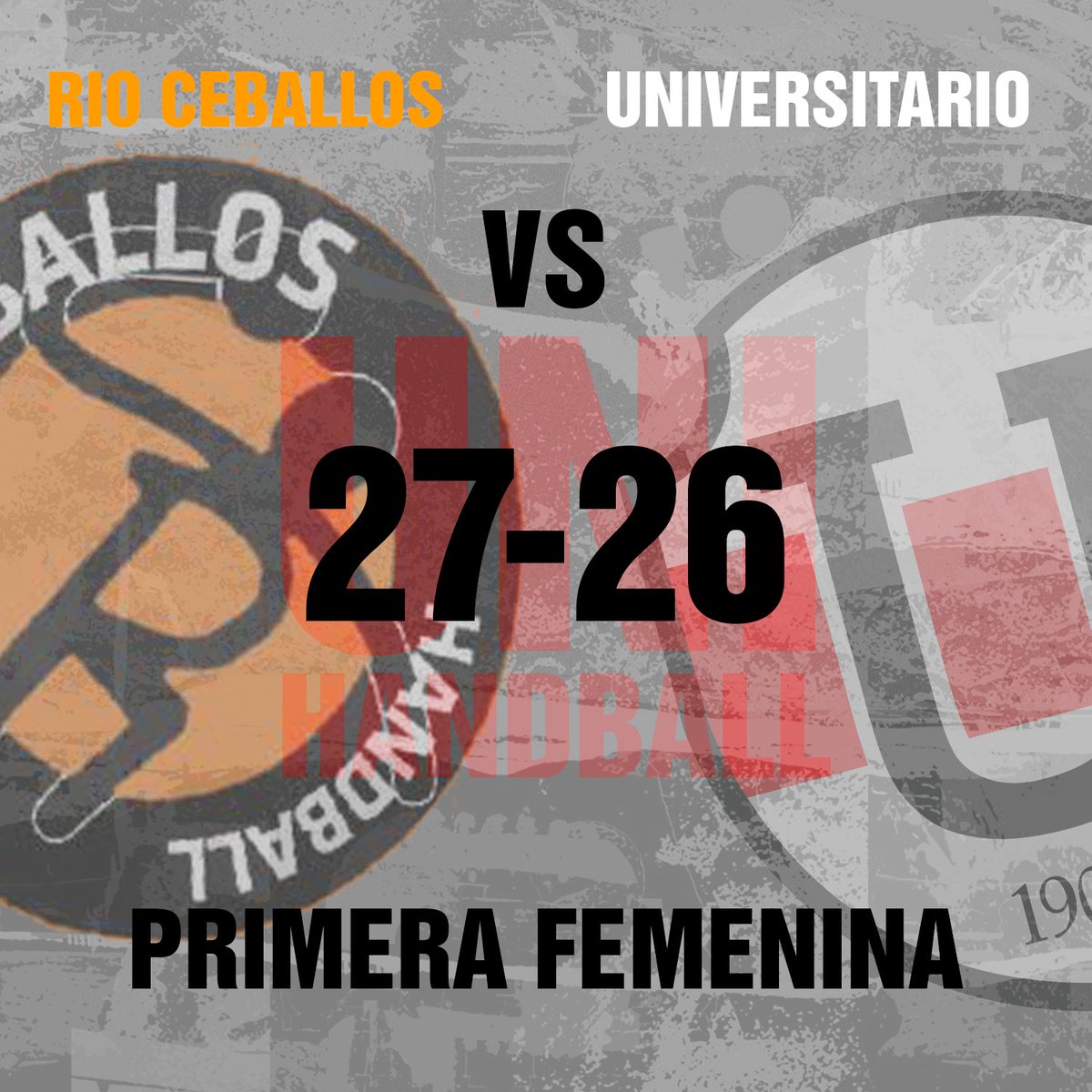 ⚪🔴⚪🔴⚪🔴

No pudo ser para nuestra Primera Femenina en el debut. Fue derrota por 27-26 frente a Rio Ceballos Handball.

En la próxima fecha se enfrentará a Esc. DANTE Alighieri Handball.

Vamos chicas que esto recién empieza 💪👊🤾‍♀️!!!

🇵🇱 DALE U 🇵🇱