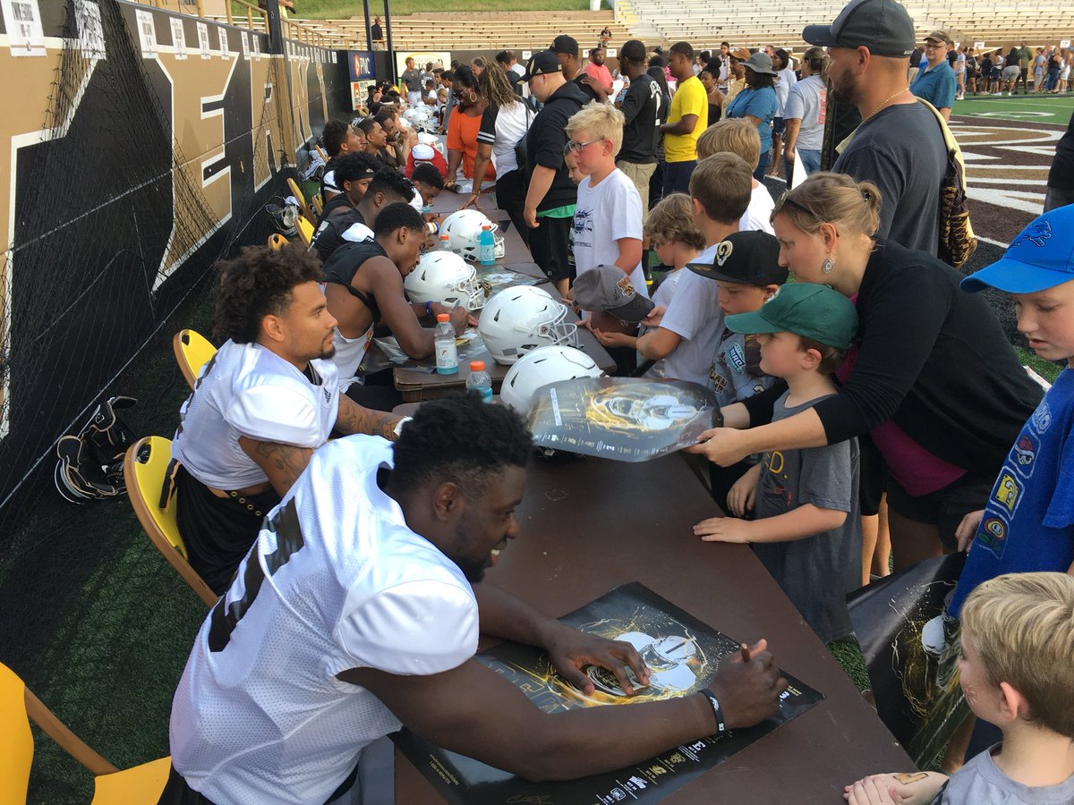 Thanks again to our fans who made today a special event!! Over 200 pairs of shoes were brought in for <a href="/FirstDayShoe/">First Day Shoe Fund</a>. We’ll see you back at Waldo Stadium, Friday, Aug. 31 @ 6 PM. #BeatSyracuse #LetsRide
